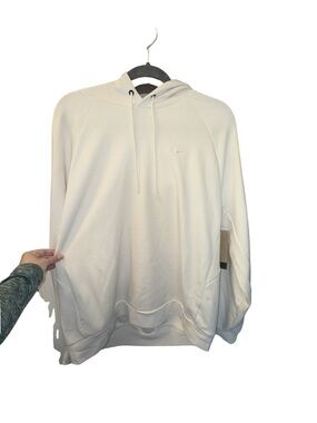 Nike Men’s Cream Pullover Hoodie with Minimal Swoosh